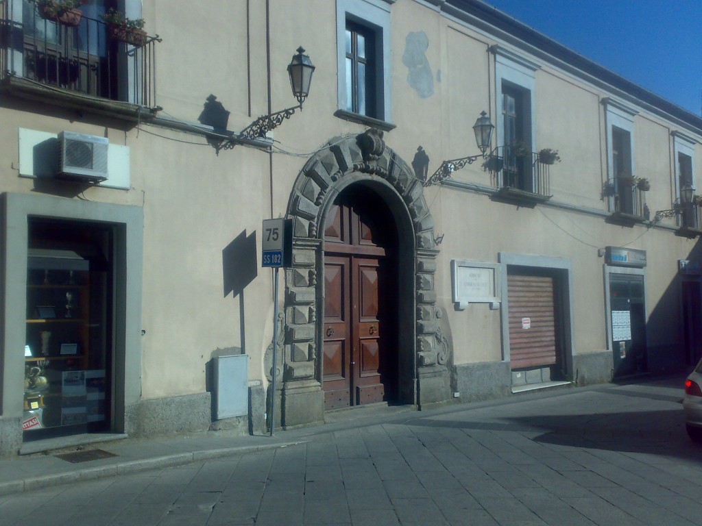 Palazzo Staglianò, uno dei luoghi videosorvegliati