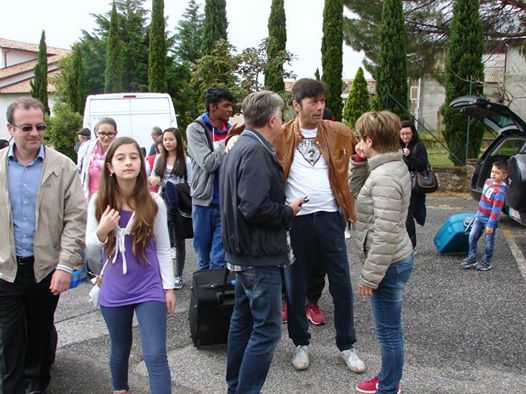 Amaroni, l'arrivo degli studenti di Risch