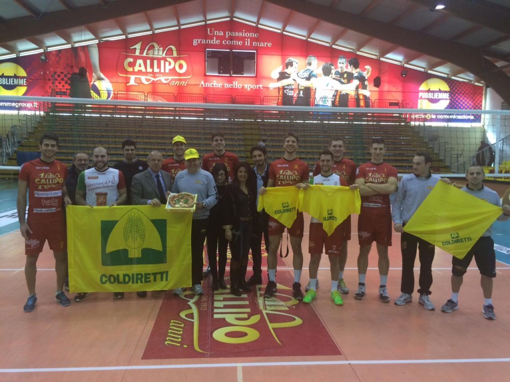 coldiretti e tonno callipo volley