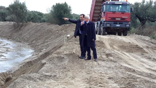 Bruno e Muccari durante il sopralluogo
